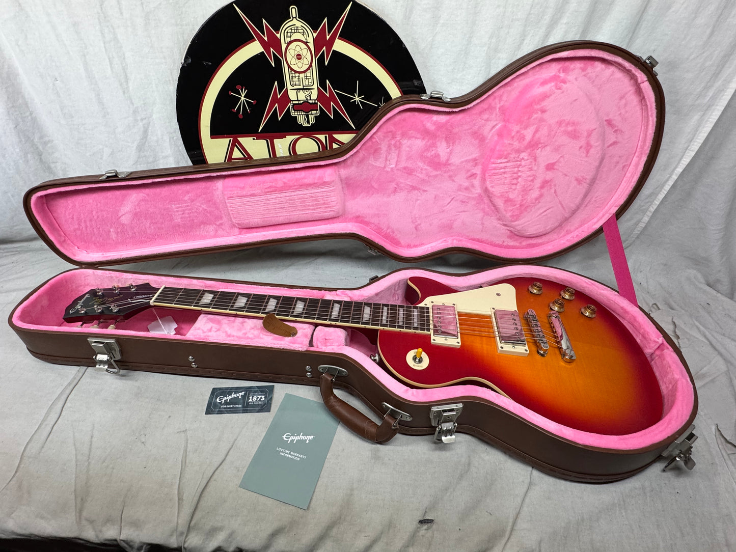 Epiphone Inspired by Gibson Custom IGC Masterbilt '59 1959 Les Paul Standard Guitar with Case 2022