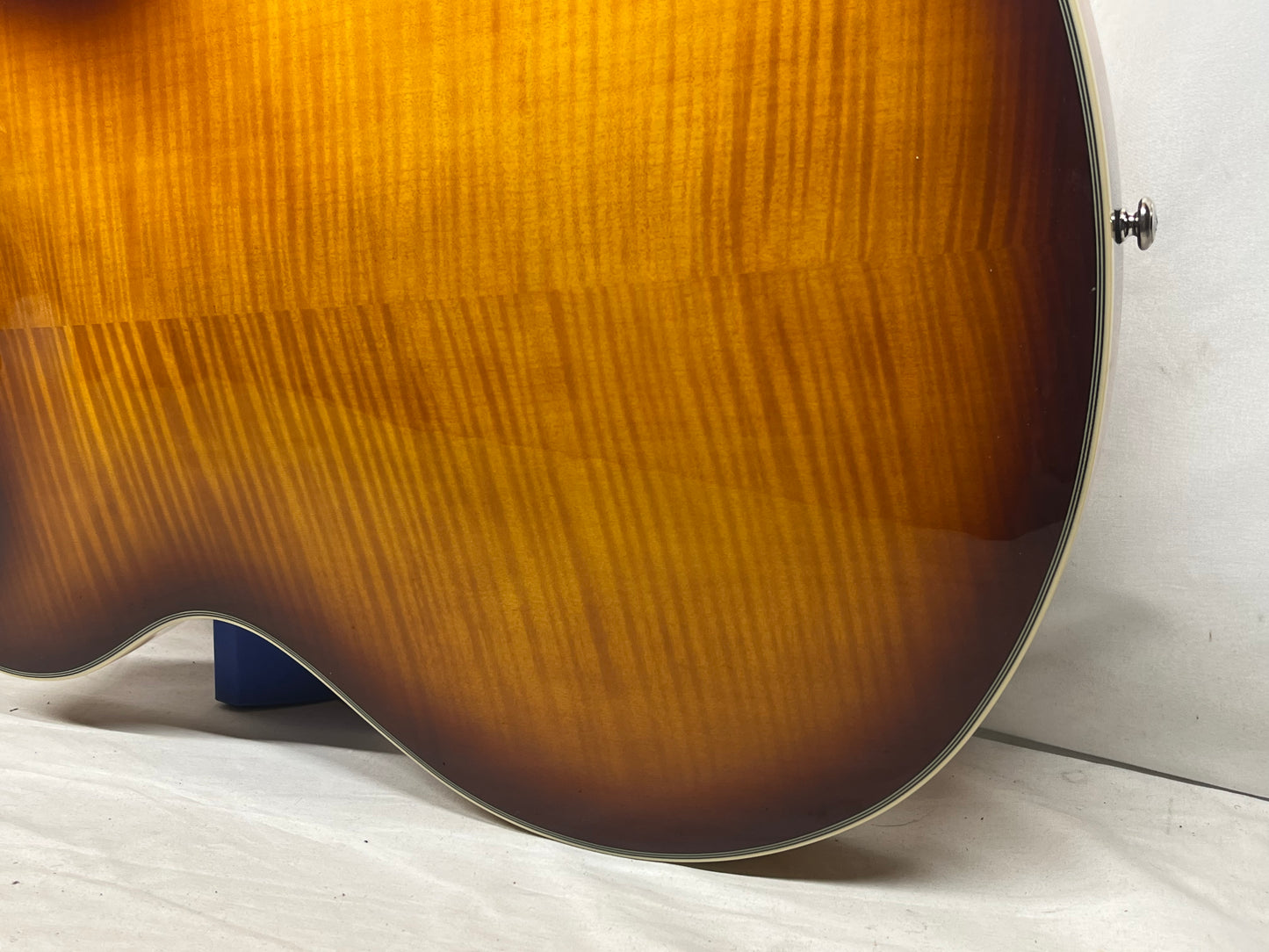 D'Angelico DAPDCDITBNS Premier DC Semi-Hollow Body Electric Guitar - Dark Iced Tea Burst