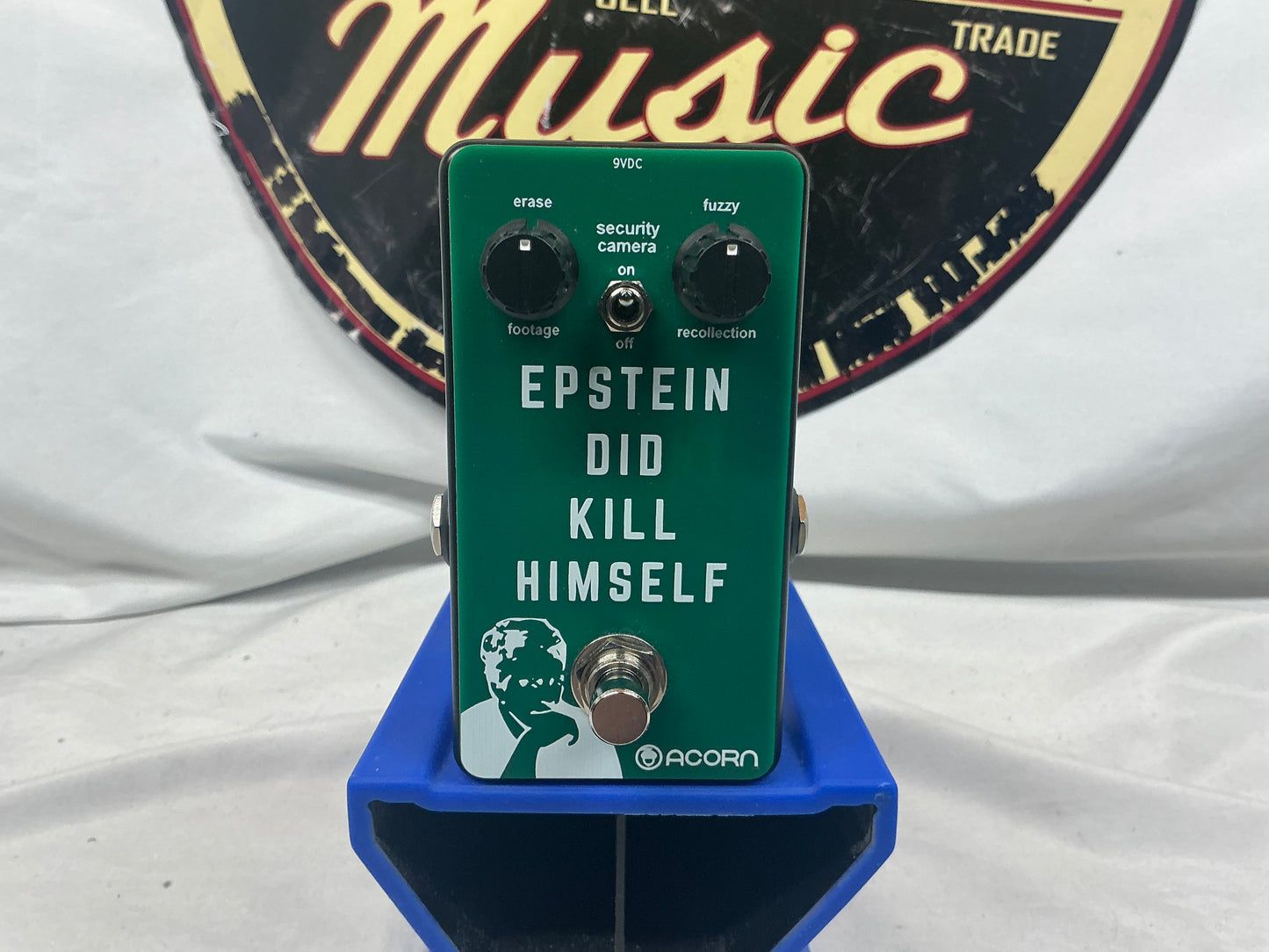 Acorn Amplifiers Epstein Did Not Kill Himself Fuzz Pedal with Box
