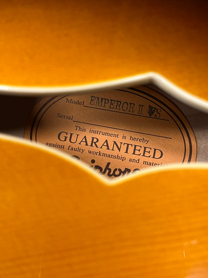 Epiphone Joe Pass Signature Emperor II VS Archtop Hollow Body Electric Guitar