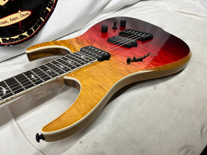 Ormsby Hype GTR Shark Cutout Semi-Hollow Body Multiscale HH Electric Guitar