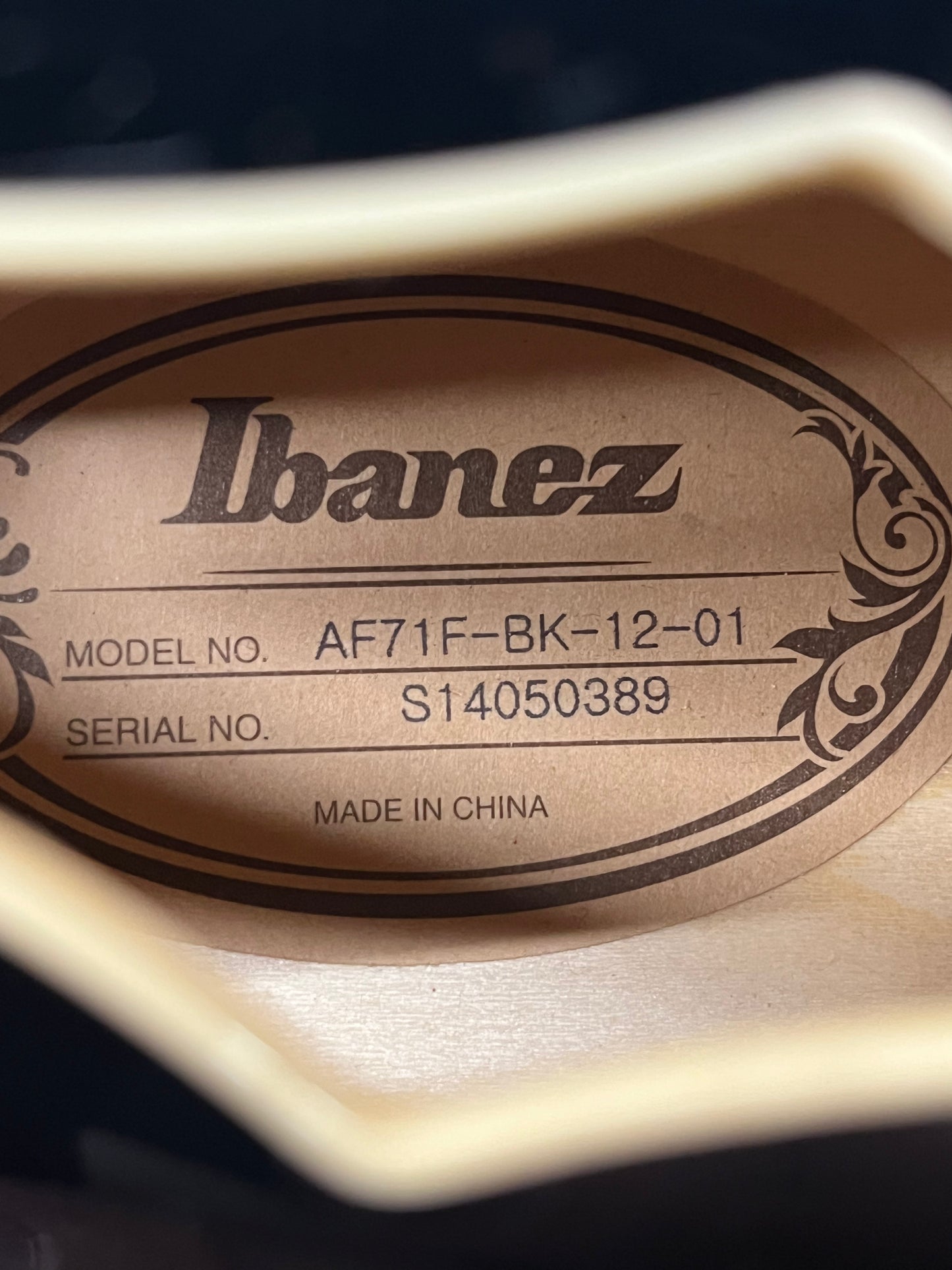 Ibanez AF71F Artcore Hollow Body Archtop Electric Guitar