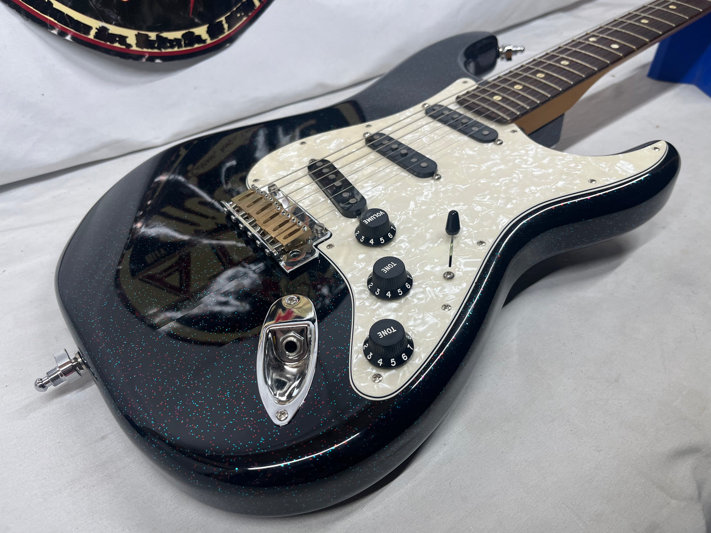 Fender 70th Anniversary Player Stratocaster strat Electric Guitar - Nebula Noir