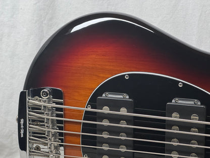 Ernie Ball Music Man USA Sterling 5 HH 5-string Bass with Case 2014 - Vintage Sunburst