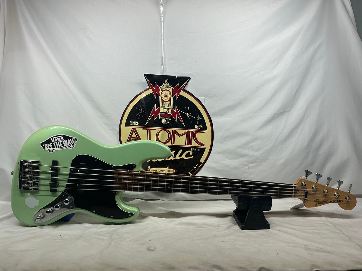 Fender Deluxe Active Jazz Bass V with Pau Ferro Fretboard 2018 - Surf Pearl
