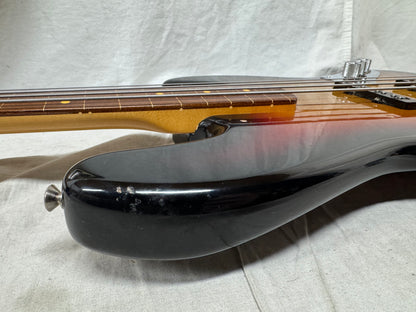 Fender Jaco Pastorius Jazz Bass Fretless 4-string J-Bass with Case 2005 - 3-Color Sunburst / Pau Ferro fingerboard