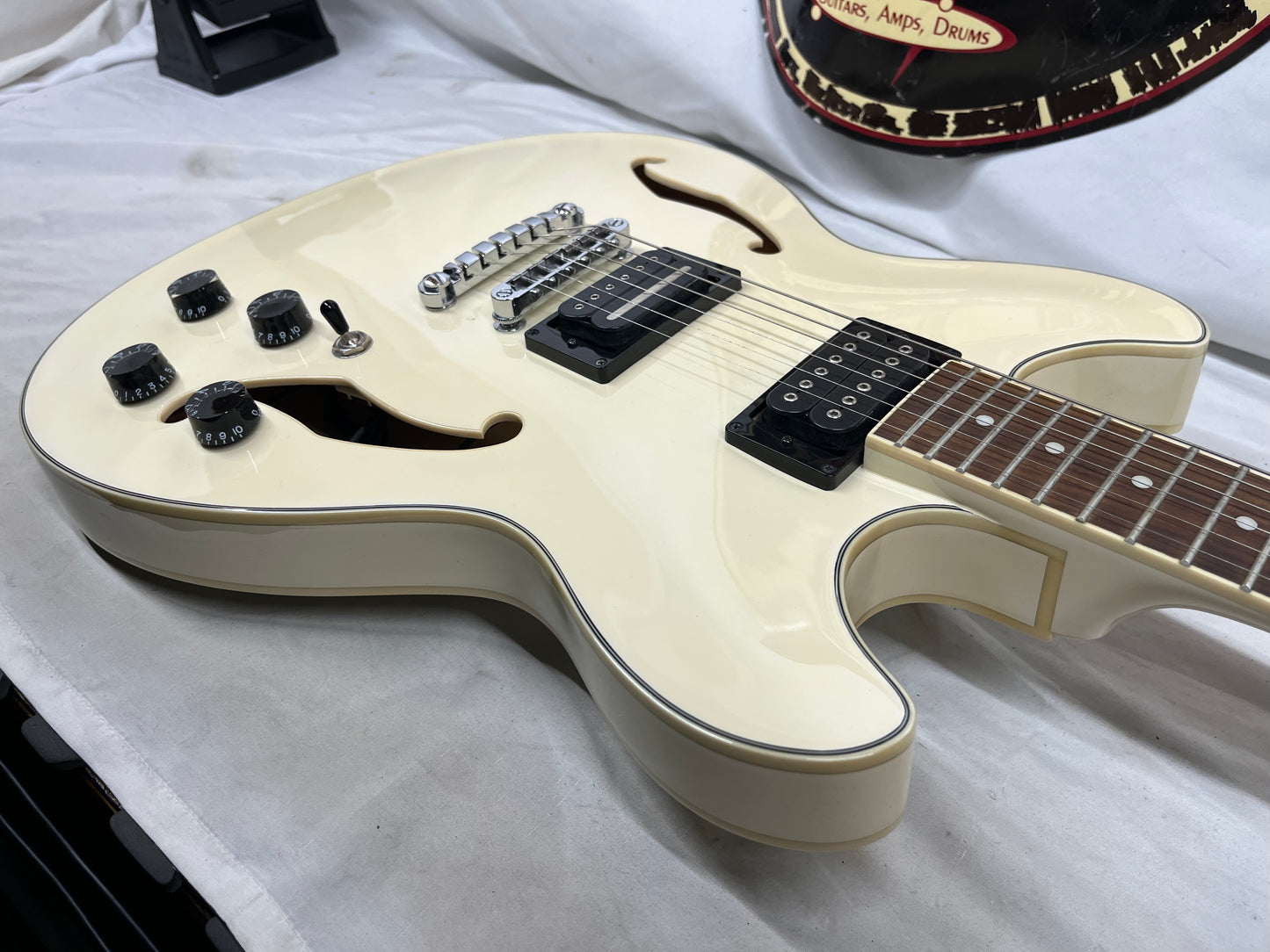 Ibanez Artcore Series AS73-IV Semi-Hollow Body Electric Guitar - Ivory
