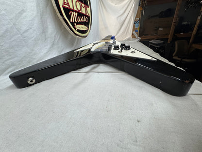 Gibson Flying V Guitar with TKL Case - mods 1993 - Ebony / Black