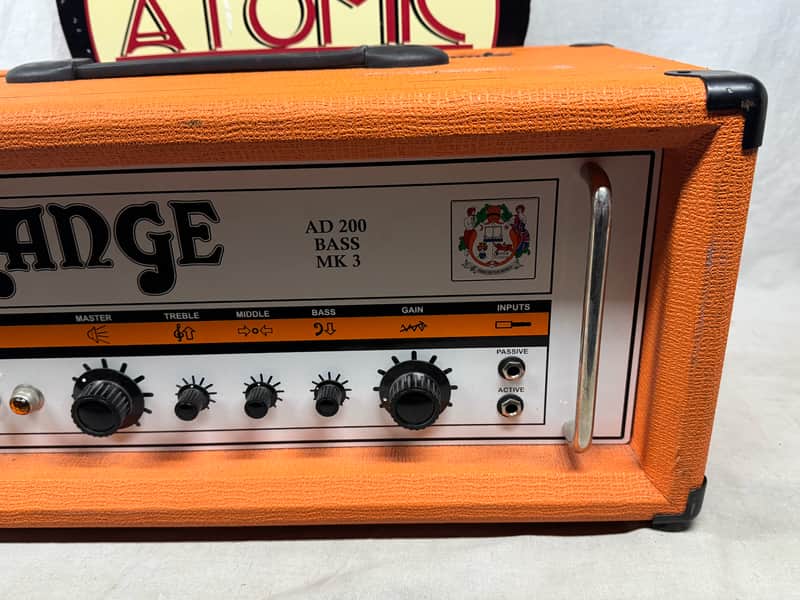 Orange AD200 ad 200 Mk3 mk 3 III Tube Bass Amplifier Head - Image 3