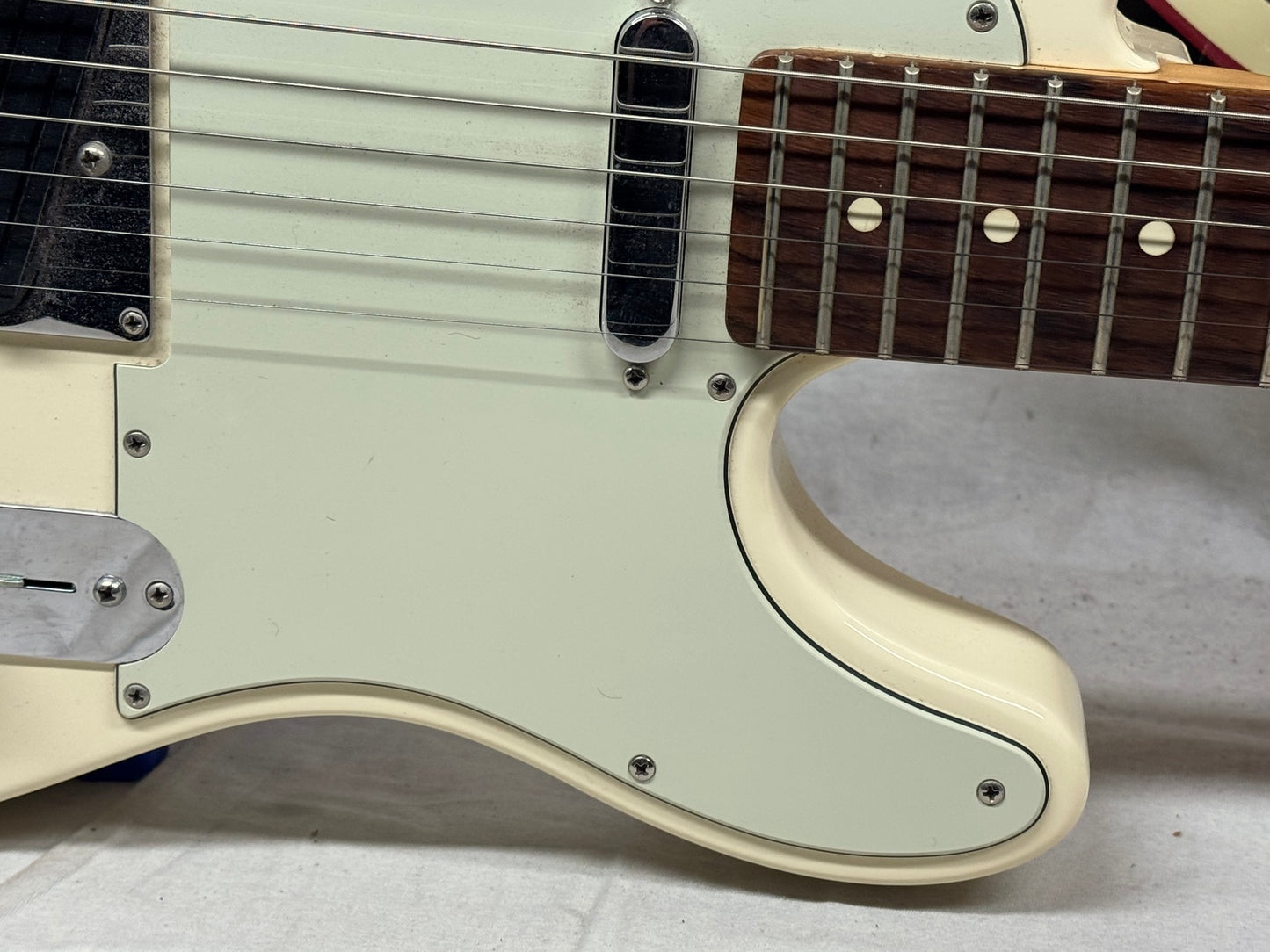 Fender Limited Edition American Standard Telecaster with Matching Headstock Guitar + Case 2016 - Olympic White / Rosewood fingerboard