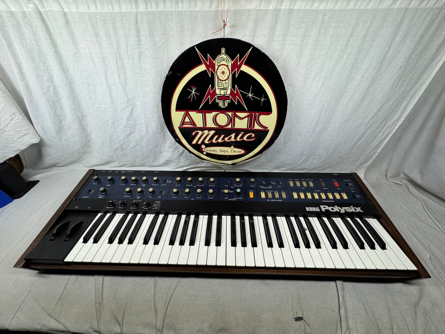 Korg PS-6 ps6 Polysix poly six 6-Voice Analog Synthsizer 61-Key Keyboard with SKB Case 1980s - Local Pickup Only