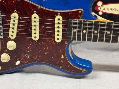 Fender USA Custom Shop '62 1962 Stratocaster Heavy Relic Guitar with COA + Case 2022 - Sapphire Blue Transparent / Rosewood fingerboard
