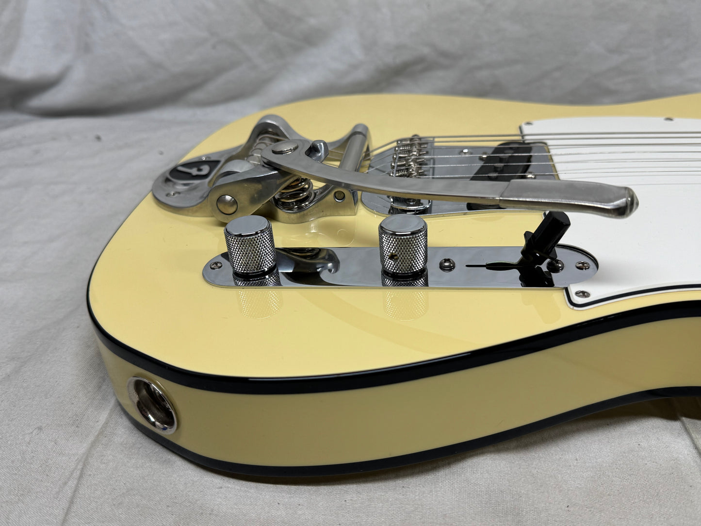 Fender USA Custom Shop 1969 '69 Telecaster Custom NOS Guitar with COA + Case 2014 - Vintage White - Double Black Binding / Maple neck