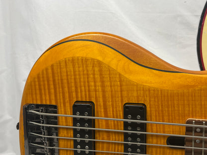 Yamaha TRBX605FM 5-String Electric Bass- Matte Amber