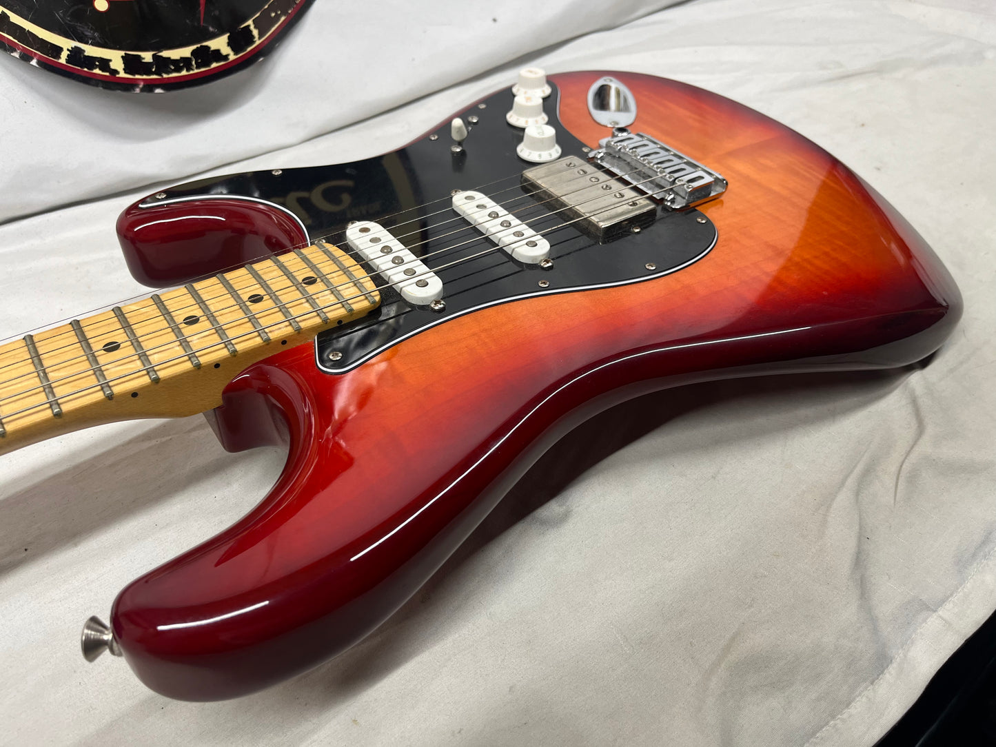 Fender Player Stratocaster Strat Plus Top Electric Guitar - Aged Cherry Burst
