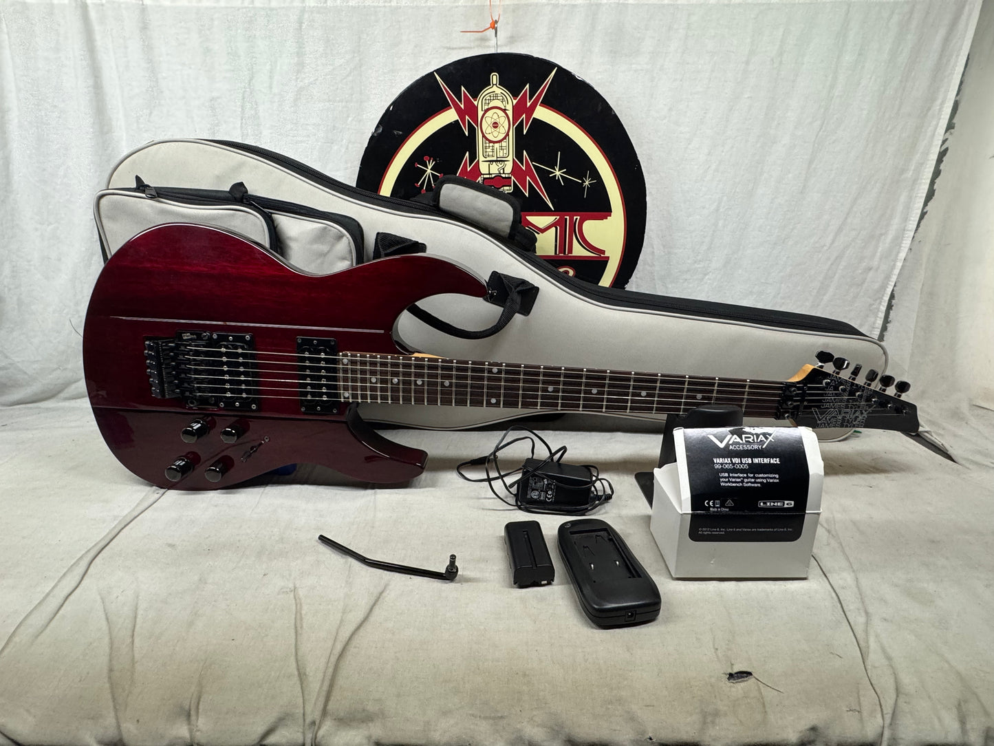 Line 6 JTV-89F jtv89f James Tyler Variax Modeling Guitar with Gig Bag 2016