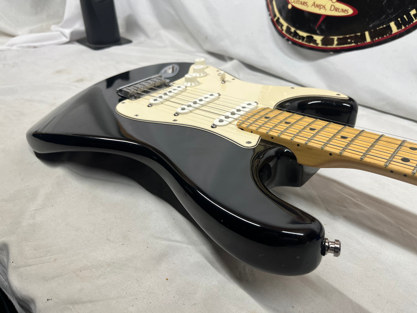 Fender American Stratocaster Strat Left Handed Lefty Electric Guitar - Black