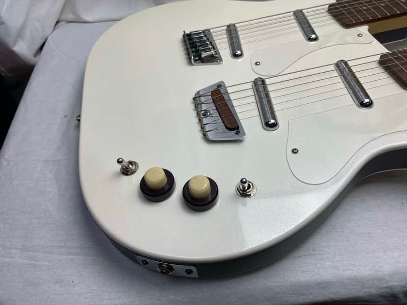 Danelectro DB-612 12/6 Doubleneck Semi-Hollowbody Guitar - Image 6