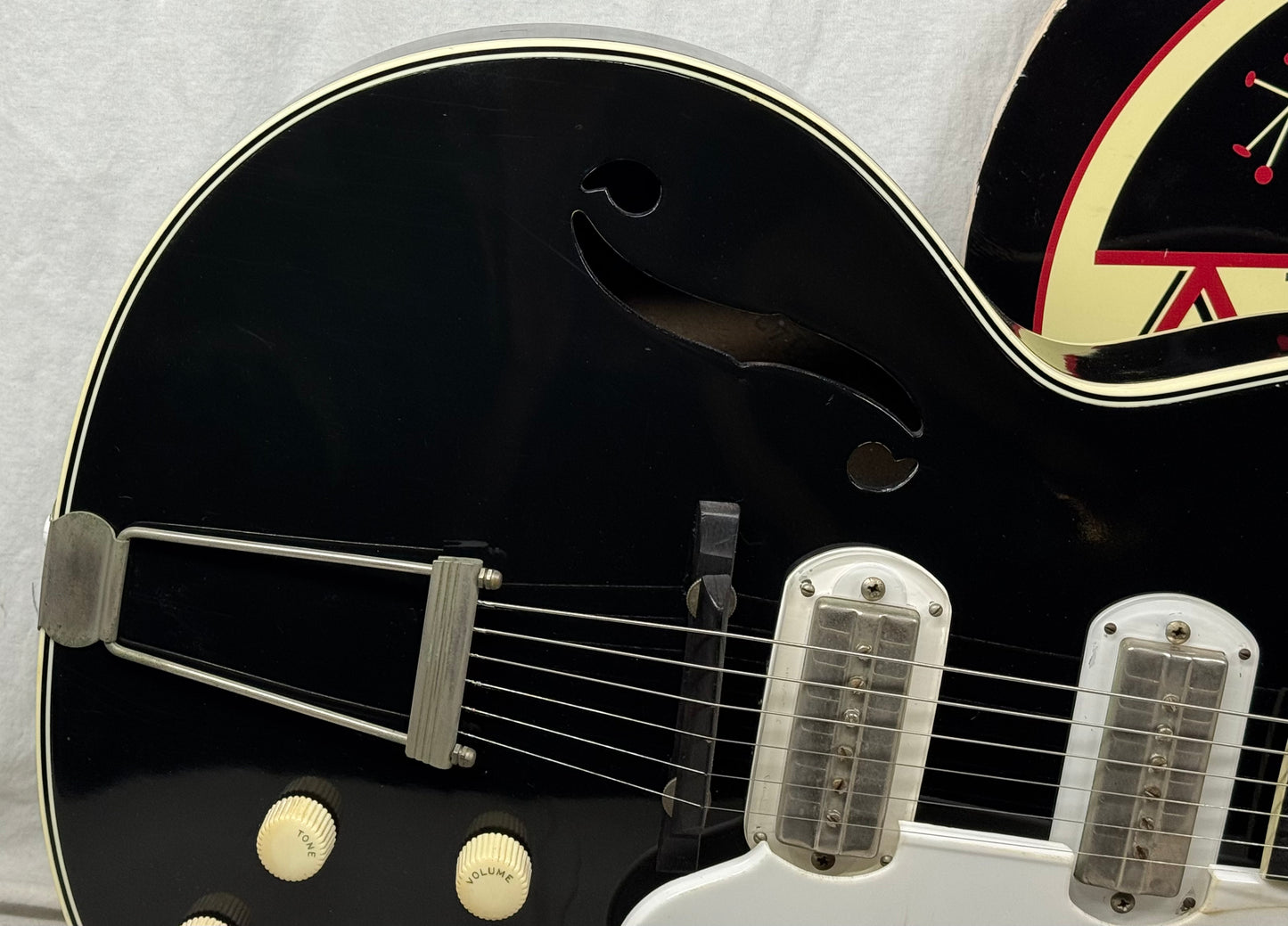 Sears Silvertone H1427 Espanada Archtop Hollowbody Guitar with Case 1965