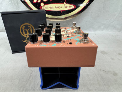 Walrus Audio Qi Etherealizer Delay Chorus Reverb Multi-Effects Pedal with Box - Terracotta