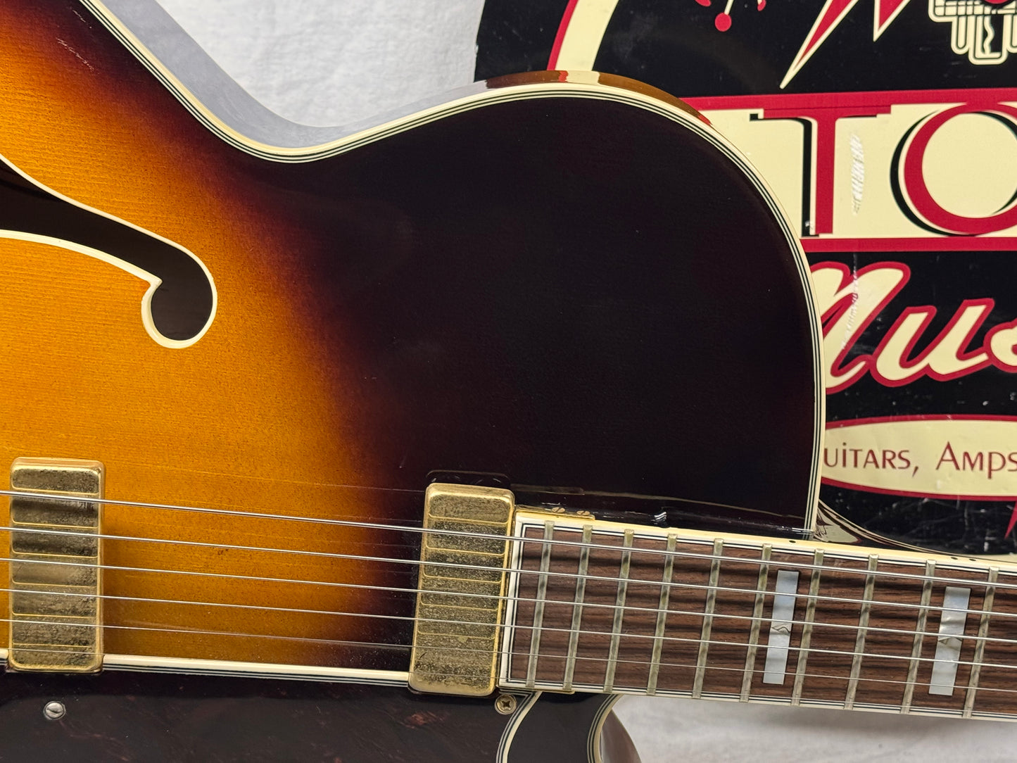Epiphone Emperor Archtop Hollowbody Guitar with Case 1996 - Antique Sunburst
