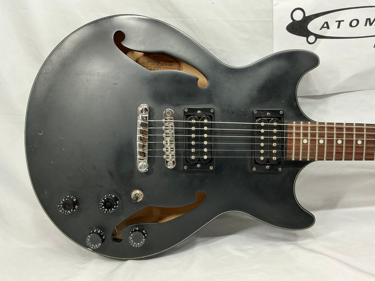 Ibanez Artcore AM73B Semi-Hollow Electric Guitar - Black