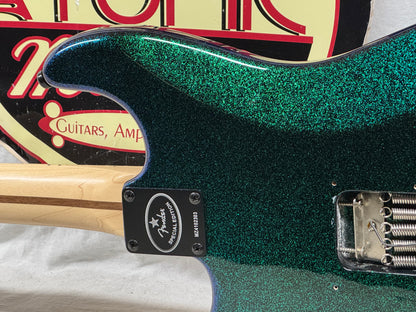 Fender Special Edition FSR Flip Flop Standard Stratocaster Guitar - upgraded! 2004 - Green-Blue