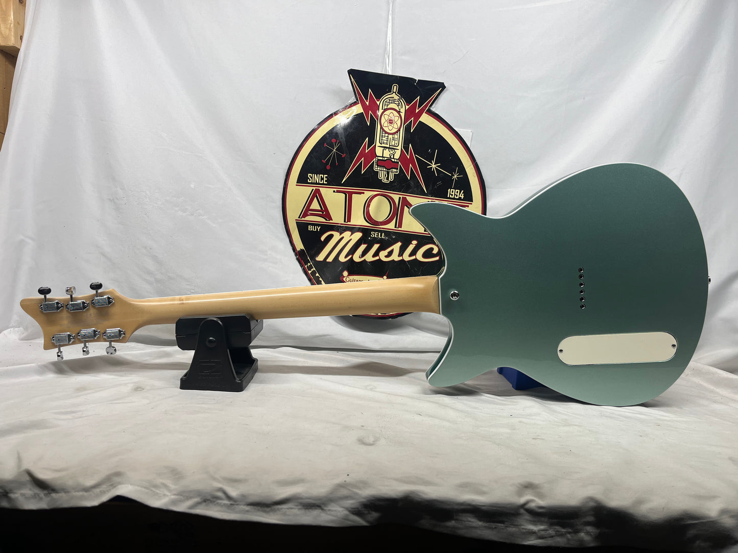 Rivolta Guitars Duocata Doublecut Semi-Hollow Body Electric Guitar - Duo Verde Metallic