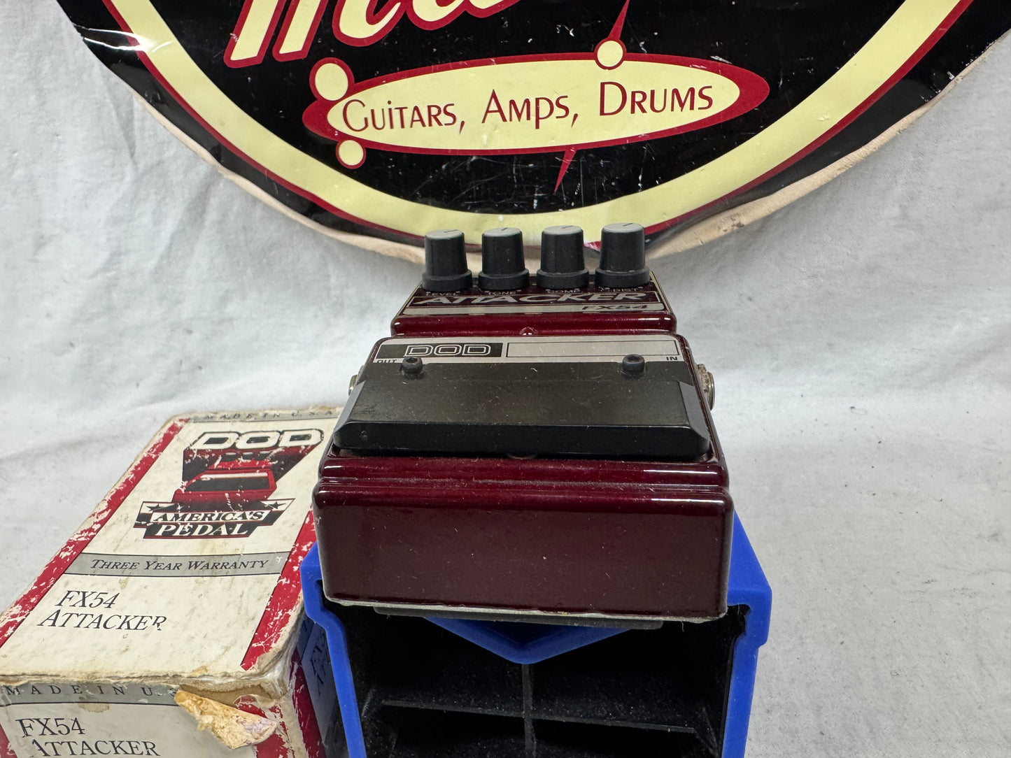 DOD FX54 Attacker Distortion Compressor Pedal with Box