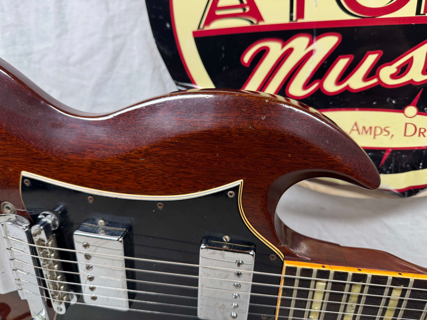 Gibson SG Guitar with Case - repaired / modified! 1969