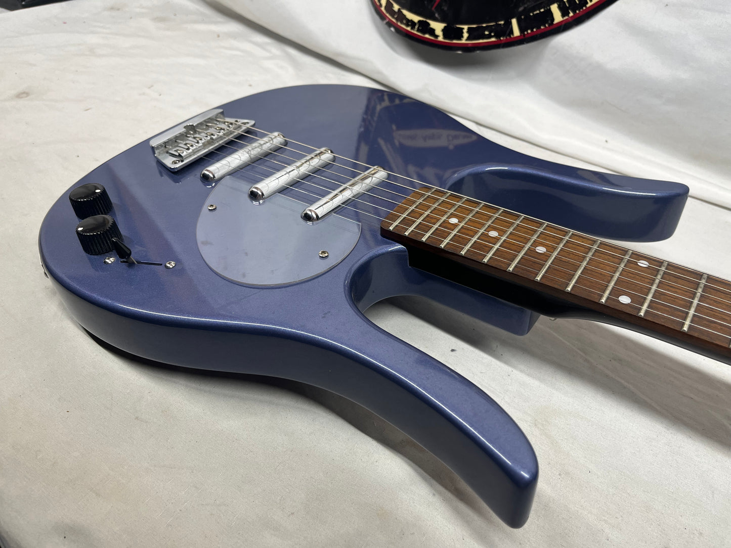 Danelectro RARE Longhorn Doublecut Electric Guitar with Case - Too Blue
