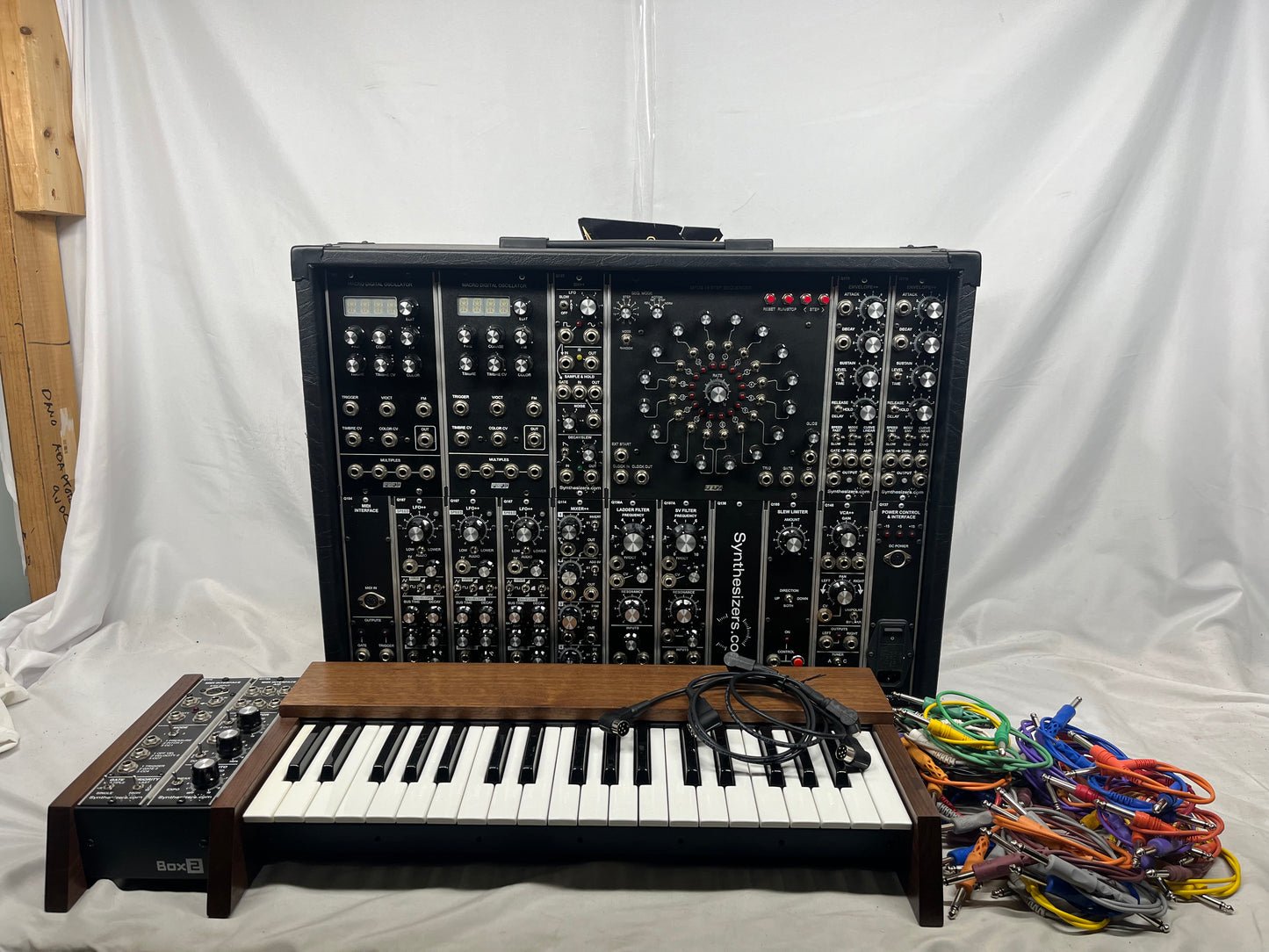 Synthesizers.com Portable Modular Synthesizer System Case and Keyboard with Patch Cables - Local Pickup Only!