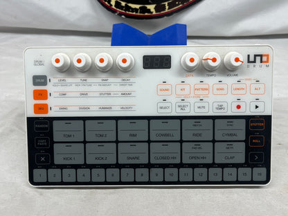 IK Multimedia UNO Drum Analog/PCM Drum Machine with Box and USB Cable