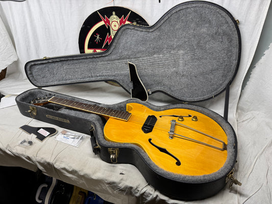Gibson ES-225T es225t Thinline Hollowbody Singlecut Guitar with Epiphone Case 1957 - Natural - Local Pickup Only