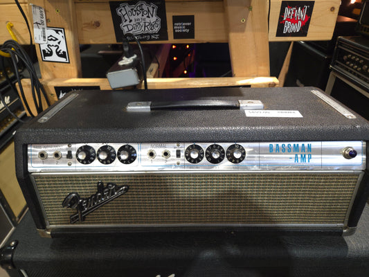 Fender Bassman "Drip Edge" 2-Channel 50-Watt Guitar Amp Head 1968 - 1969 - Silverface - Local Pickup Only
