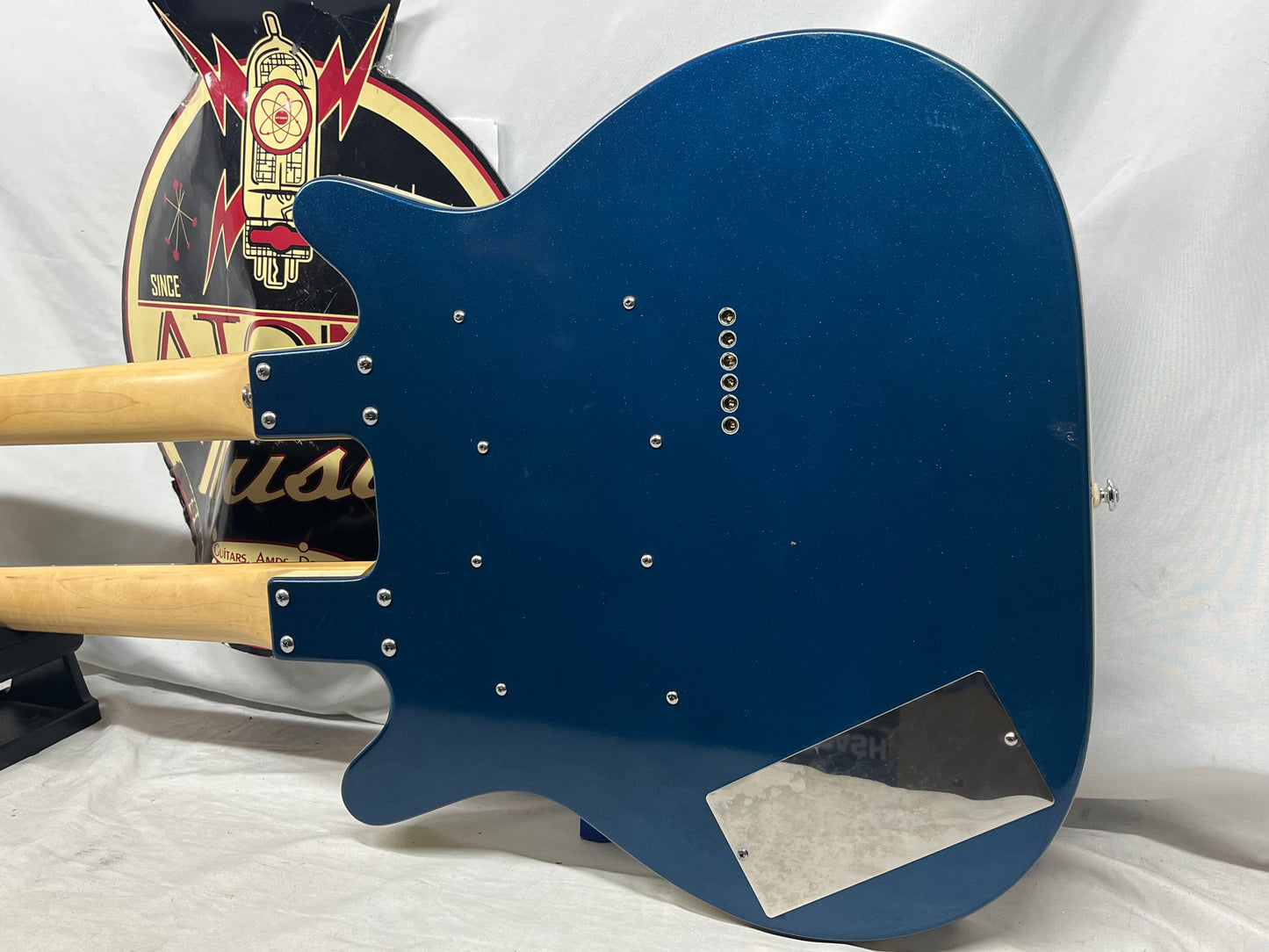 Danelectro Doubleneck 6/12 6-String and 12-String Electric Guitar with Hard Case