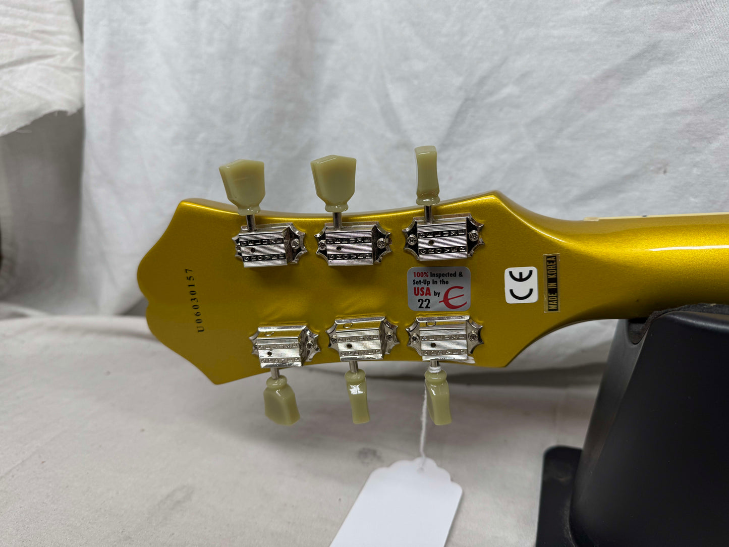 Epiphone ES-295 es295 Hollow Body Guitar with Case - MIK Made In Korea 2006 - Metallic Gold