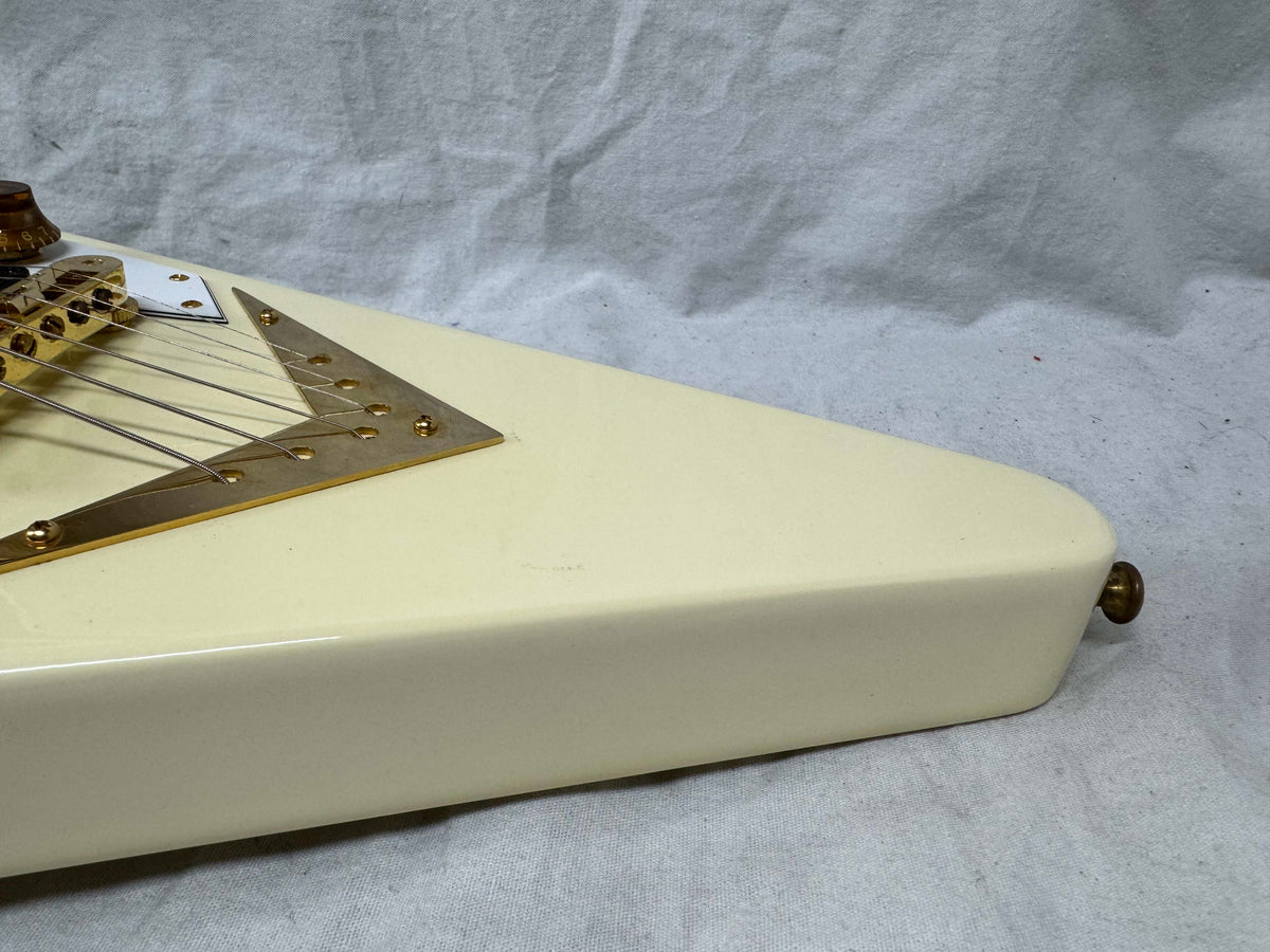 Gibson DSRVCWGH1 Limited Edition Reverse Flying V Guitar with Case 2007 - Alpine White