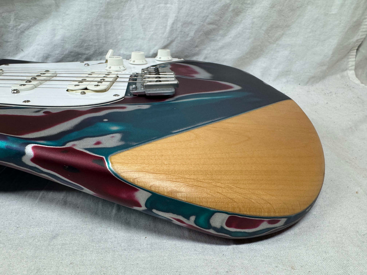 James Tyler Los Angeles Custom Shop Classic HSS S-style Guitar with Case - Psychedelic Vomit - s/n: 2158