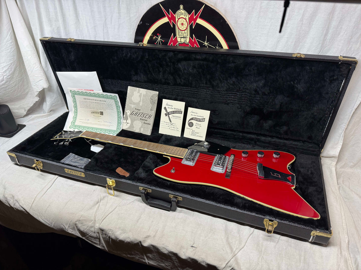 Gretsch G6199 Billy-Bo Jupiter Thunderbird Guitar with COA + Case - MIJ Made In Japan - Red