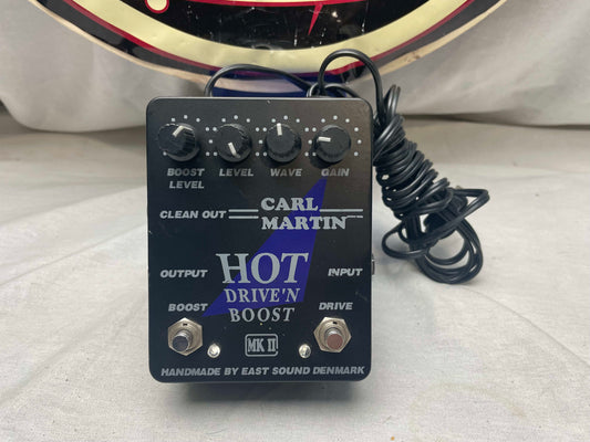 Carl Martin Hot Drive 'N Boost MkII mk ii 2 Boost Overdrive Pedal
