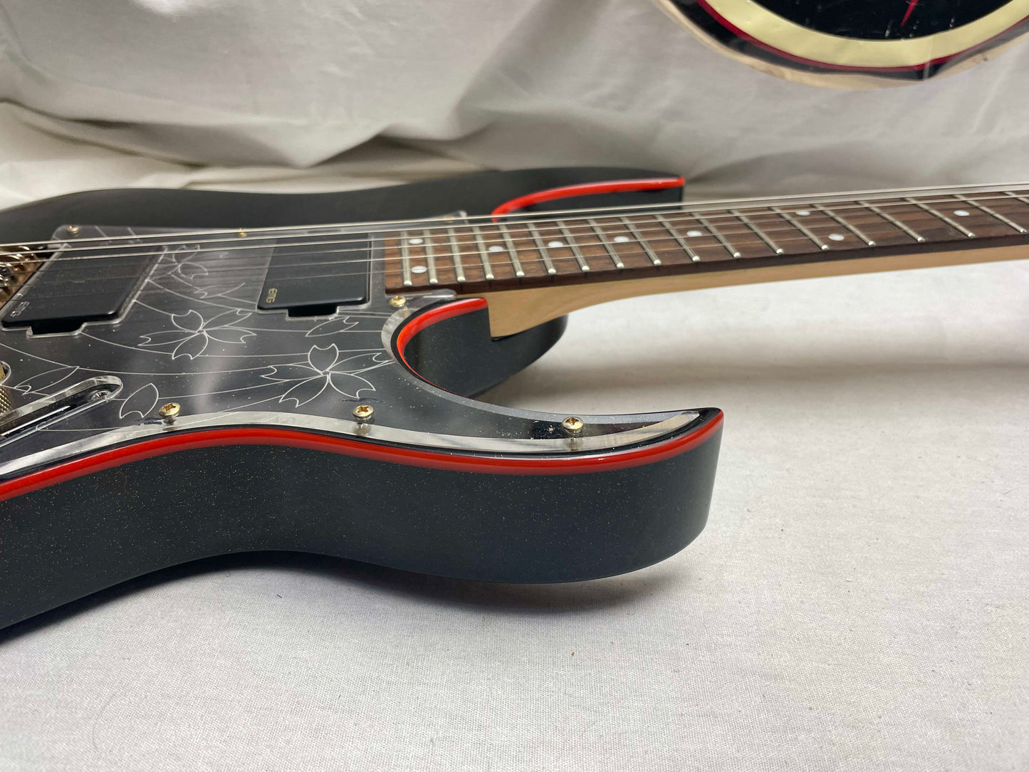 Ibanez RG Series RG08LTD Guitar 2008 Spring Special Limited Edition - Sakura Blast JPB Japan Black with Red Binding