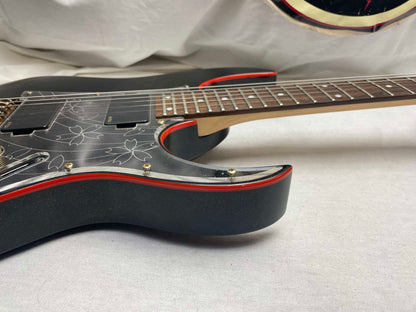 Ibanez RG Series RG08LTD Guitar 2008 Spring Special Limited Edition - Sakura Blast JPB Japan Black with Red Binding