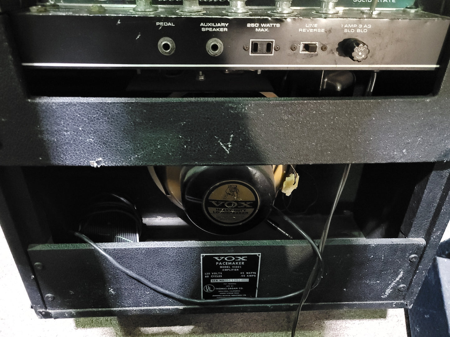 Vox Pacemaker V1021 1x10 110 Guitar Amplifier Combo 1960s