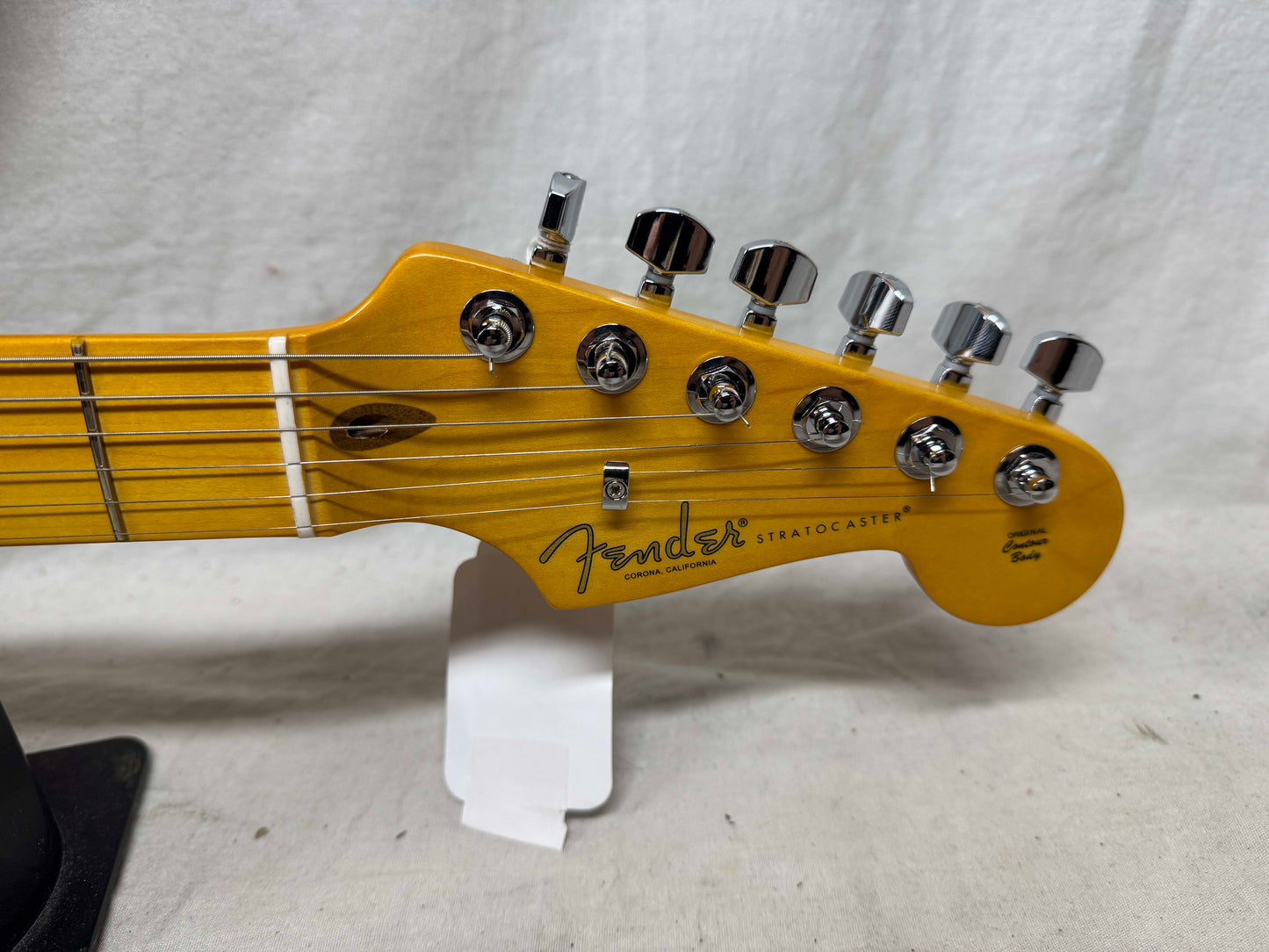 Fender USA Parts Stratocaster Guitar - Deep C shape American Professional II neck on American Professional Thinline Body  - White Blonde / Fender neck
