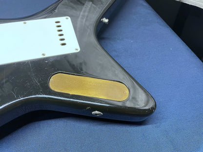 Kramer USA Voyager Series Guitar - modified! 1980s - Black with Lightning Bolt