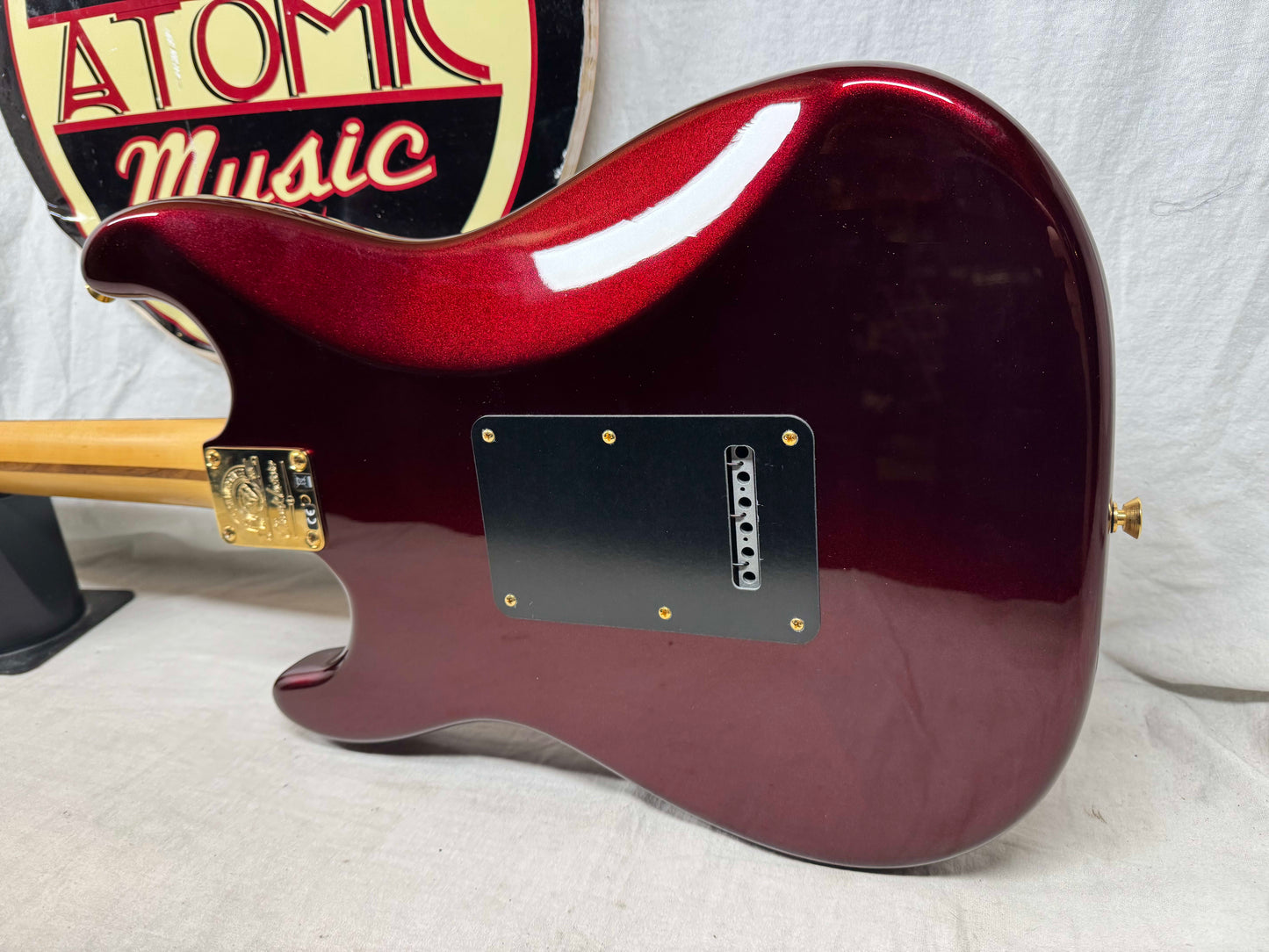 Fender Chuck Levin's Washington Music Center 60th Anniversary American Stratocaster Guitar 2018 -- 1 of 30!! - Bordeaux Metallic