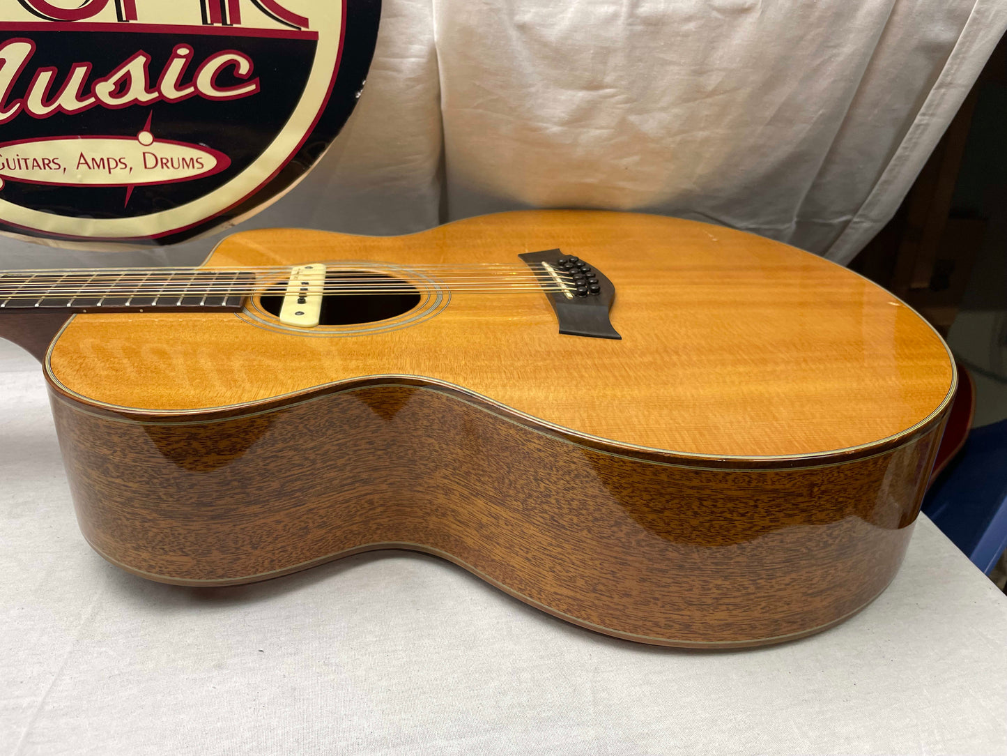 Taylor LKSM-12 Leo Kottke Signature Model Acoustic 12-string Guitar with added Pickup + Case 1993