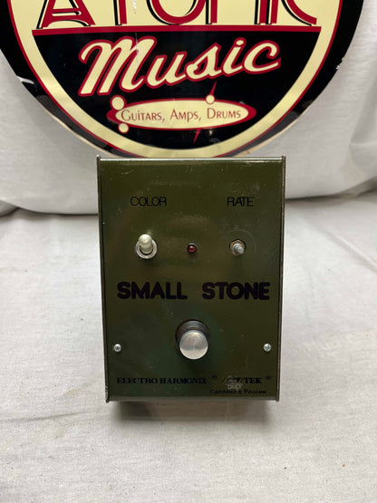 Electro-Harmonix Sovtek Green Russian Small Stone Phaser Phase Shifter phasor Pedal - large chassis - missing 1 knob + battery cover