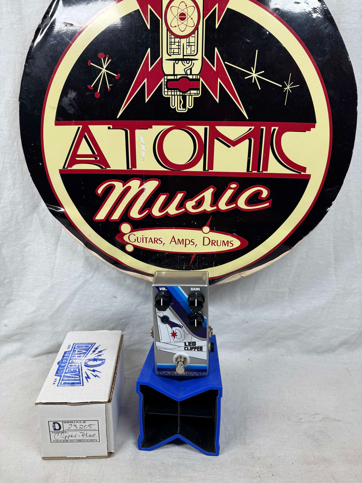 Daredevil Pedals Led Clipper Overdrive Pedal with Box - Blue